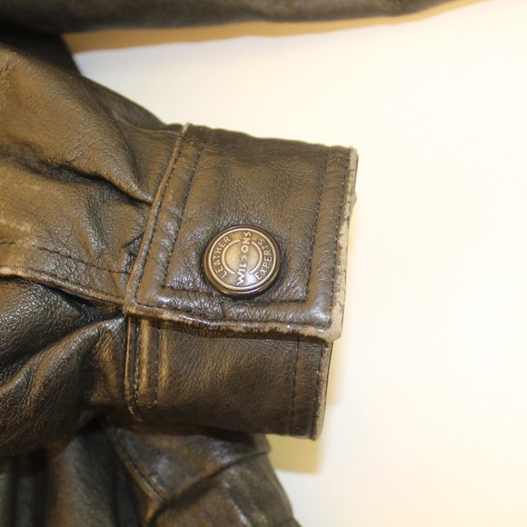 Wilsons Black Leather Jacket with Butterfly - Picture 11 of 12